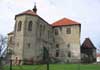Hrad Švihov - pohled na jádro hradu s presbyteriem kaple od východu