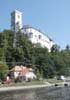 Hrad Rožmberk - celkový pohled na hrad od jihozápadu