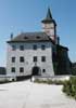 Hrad Rožmberk - celkový pohled na dolní hrad od severovýchodu