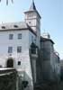 Hrad Rožmberk - pohled na severozápadní stěnu hradu