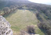 Sirotčí hrad - pohled z jádra na velké předhradí na západě Sirotčí hrad - pohled z jádra na velké předhradí na západě