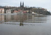 Pevnost Vyšehrad - pohled na Vyšehrad přes řeku Vltavu