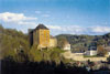 Hrad Bečov nad Teplou - celkový pohled na hrad a zámek od severu