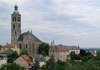 Kutná Hora (Hrádek) - pohled z Hrádku na chrám sv. Jakuba a Vlašský dvůr Kutná Hora (Hrádek) - pohled z Hrádku na chrám sv. Jakuba a Vlašský dvůr