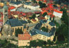 Kutná Hora (Vlašský dvůr) - letecký pohled na Vlašský dvůr, kostel svatého Jakuba a část města