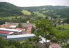 Hrad Šarfenštejn - pohled z hradu na podhradí Hrad Šarfenštejn - pohled z hradu na podhradí