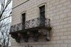 Zámek Nový Stránov - balkon v patře západního průčelí, nad příkopem