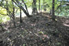 Hrad Leština - val na východě hypotetického předhradí